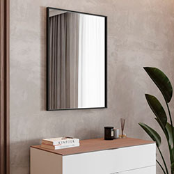 Фото Дзеркало Aluminum Simple (Square) 800*600 AlumSMSq-80 Чорне