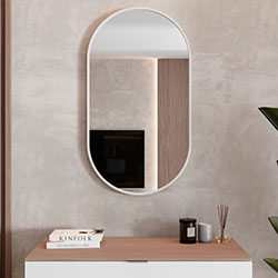 Фото Дзеркало Aluminum Simple (Oval) 500*900 AlumSMOv-50 Біле