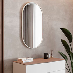 Фото Дзеркало Aluminum Simple (Oval) 500*900 AlumSMOv-50 Біле