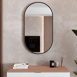 Фото Дзеркало Aluminum Simple (Oval) 500*900 AlumSMOv-50 Чорне