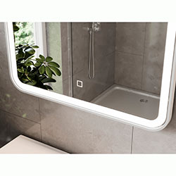 Фото Дзеркало LED Faro прямокутне R4 700*600 FrM-70 Біле