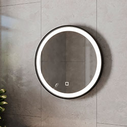 Фото Дзеркало LED Faro (Round) d800 FrMR-80 Чорне