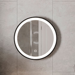 Фото Дзеркало LED Faro (Round) d800 FrMR-80 Чорне