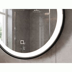 Фото Дзеркало LED Faro (Round) d800 FrMR-80 Чорне