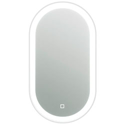 Дзеркало LED Faro (Oval) 500*900 FrMOv-50 Біле