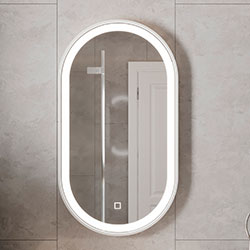 Фото Дзеркало LED Faro (Oval) 500*900 FrMOv-50 Біле