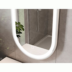 Фото Дзеркало LED Faro (Oval) 500*900 FrMOv-50 Біле